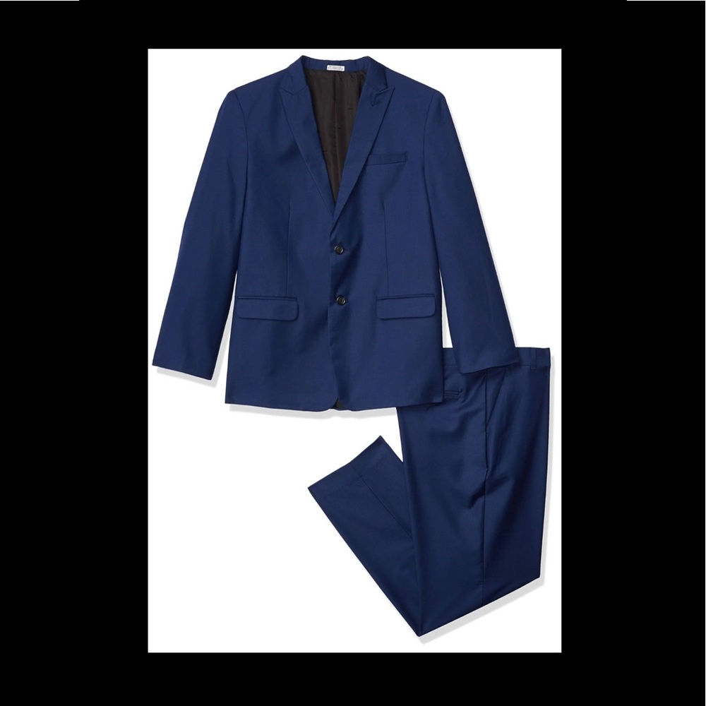 Calvin Klein Boys 2-piece formal suit, Infinity Blue, 16